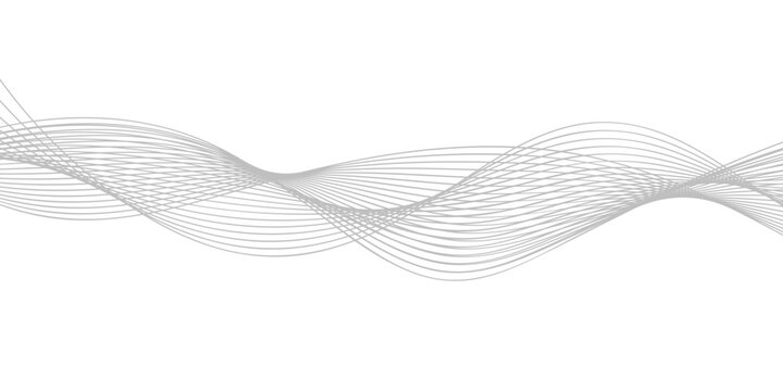abstract wavy lines flow in a delicate grey pattern, creating an elegant and modern graphic element.