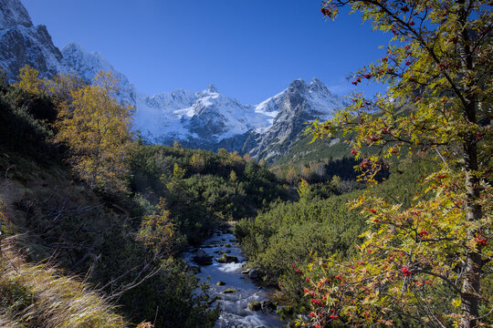 Autumn in the Tatra Mountains, the Valley of the Green Lake, Slovakia