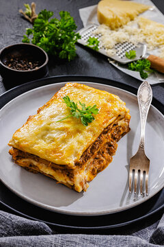 Lasagne mit Hackfleisch in popular German style