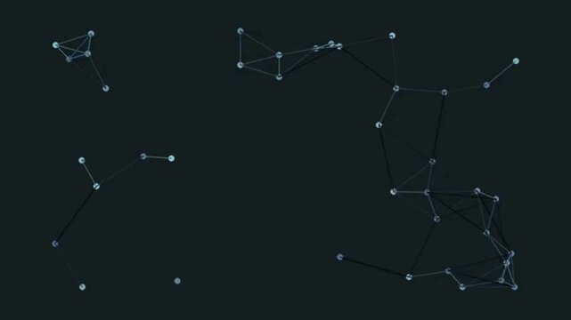 Constellation-like Network Elements Floating in Dark Space
