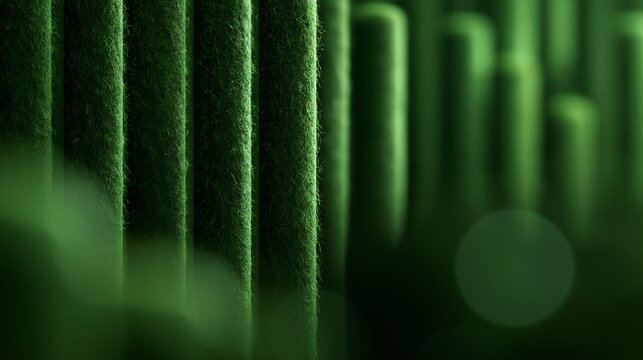 Abstract Green Vertical Textured Panel Background