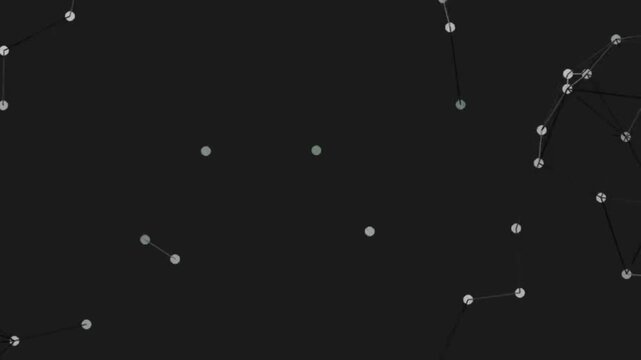 Abstract Network Connections Forming in Dark Space