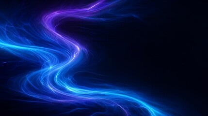 Fototapeta premium Captivating abstract background of blue and purple light swirls, ideal for technology or energy themed projects