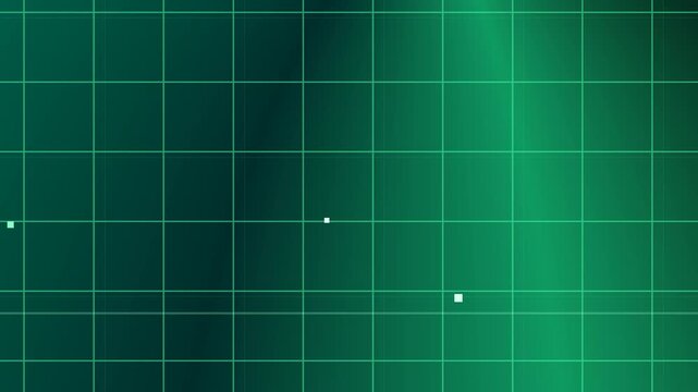 Cyber green digital grid background, futuristic technology data screen, abstract emerald geometric matrix for tech presentations