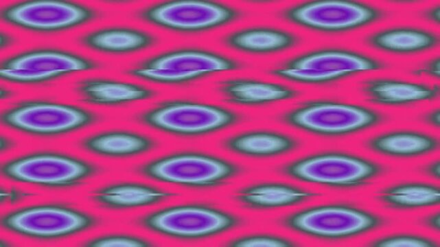 Abstract Patterned Visuals in Colorful Repeating Ellipses
