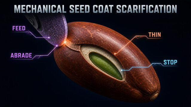 Mechanical Seed Coat Scarification Infographic