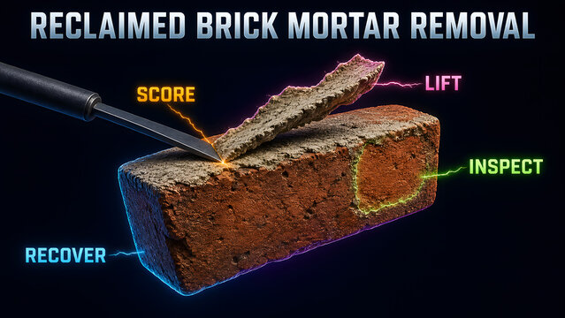 Reclaimed Brick Mortar Removal Infographic