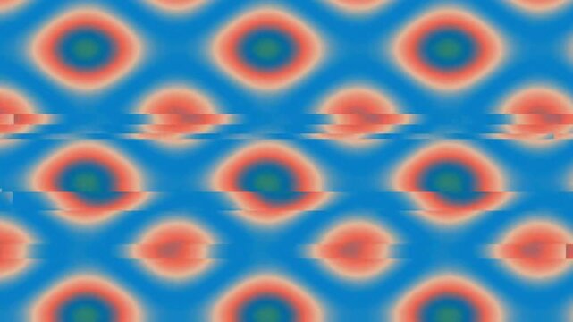 Abstract Color Pattern Textile Style Visuals in Slow Flowing Patterned Motion