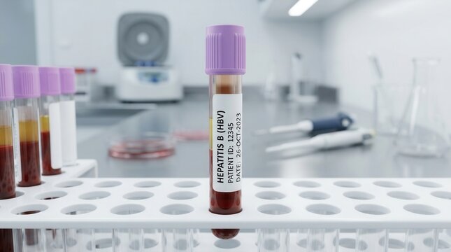Medical Laboratory Research On Hepatitis B Virus Samples