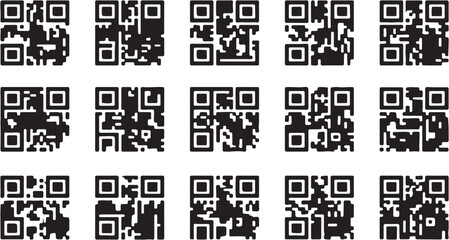 Fototapeta premium Minimalist geometric pattern with black and white squares.