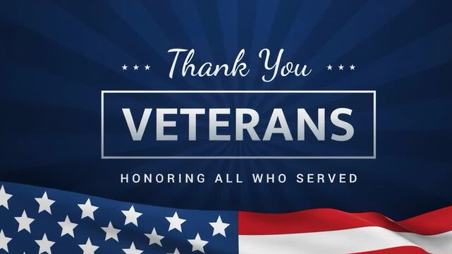 Thank you veterans honoring all who served graphic