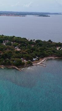 FKK Camping Ulika Near Poreč With Campervans Aerial Drone View During A Sunny Summer Day On The Beautiful Adriatic Coast In Istria Croatia