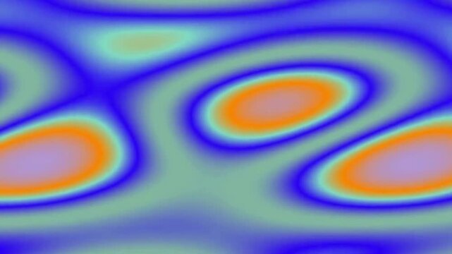 Abstract Colorful Shape Swirls in Vibrant Patterned Studio