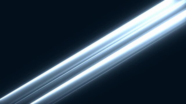 Glowing diagonal light streaks arranged across dark blue abstract background