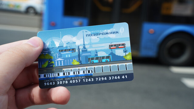 Podorozhnik transport card for public transport in Saint Petersburg