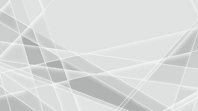 Abstract geometric white gray lines 4K