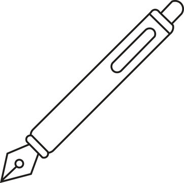 Fountain Pen Outline Icon