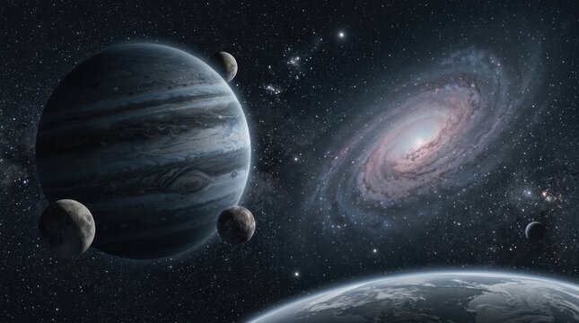 Outer space planets galaxy nebula cosmos astronomy