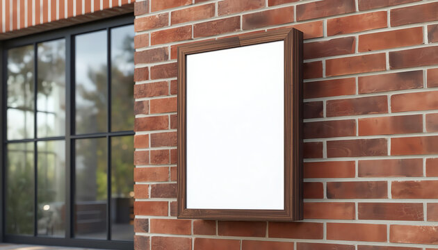 Hipster shop sign mockup with an elk motif 