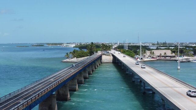 Seven Mile bridge drone shot 2026 Summer ten