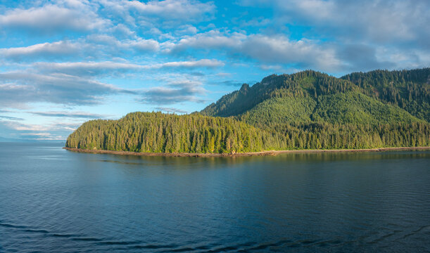 Scenic view of the north coast of Chicagof island, Alexander Archipelago, Alaskan Panhandle, USA