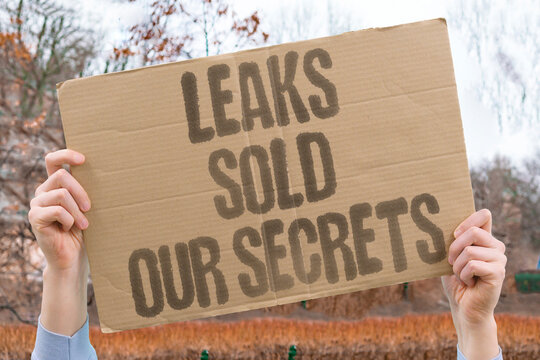 "Leaks sold our secrets" Intelligence compromise. LEAKS. SECRETS. SOLD. INTELLIGENCE. COMPROMISE.