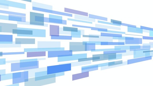 Floating blue rectangular shapes 4K