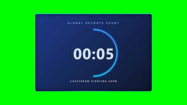 Professional 10-second corporate ring countdown for presentations, business events, product launches, and digital interfaces.