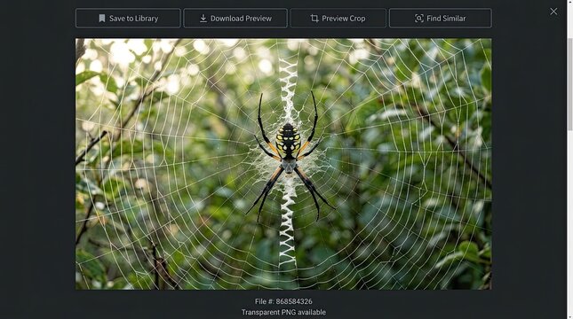 spider and web