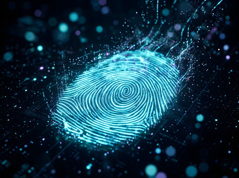 Glowing Digital Fingerprint for Future Identity Security System