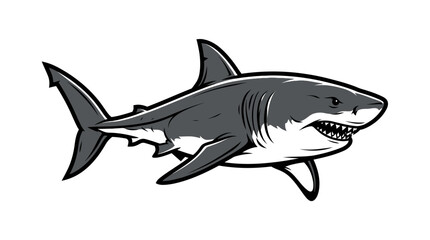 Fototapeta premium Shark_swimming_vector_illustration_2K_202608281838 [Converted]