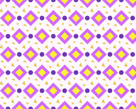 Ditsy diamonds, abstract geometric background with small shapes, seamless vector pattern, perfect background design