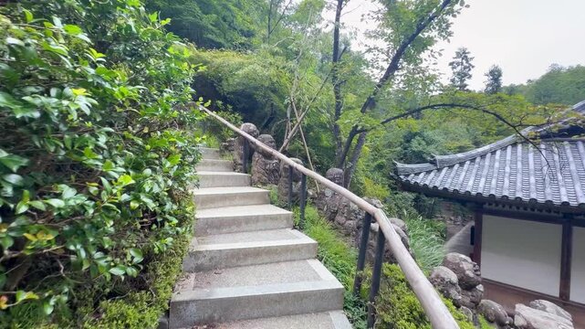 京都・愛宕念仏寺の千二百羅漢　苔むした石仏が並ぶ奥嵯峨の寺院風景