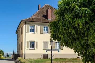 Obraz premium Historic House in Reichenau-Niederzell, Lake Constance, Germany
