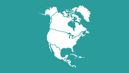 Map of North America © Aisyah