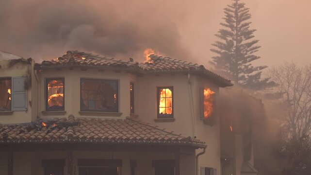 Family House Burns During Destructive and Devastating Wildfire