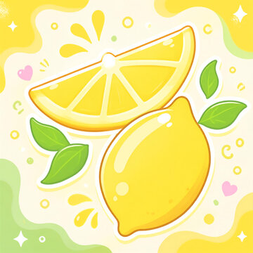 lemon slice with lime