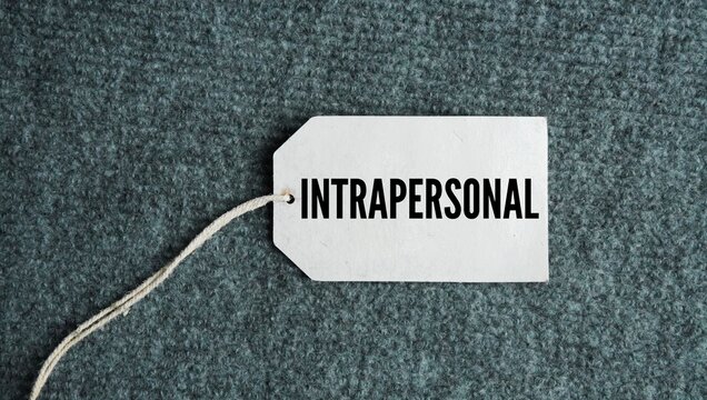 Tag the paper with the word intrapersonal. existing or occurring within your own mind or self.