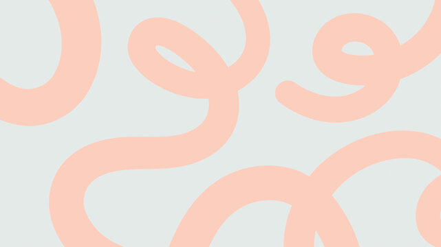 Abstract fluid lines background with Sunrise color. Playful curved lines. Icicle color background
