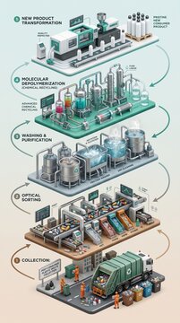 Complete 3D Plastic Recycling Process from Collection to New Product