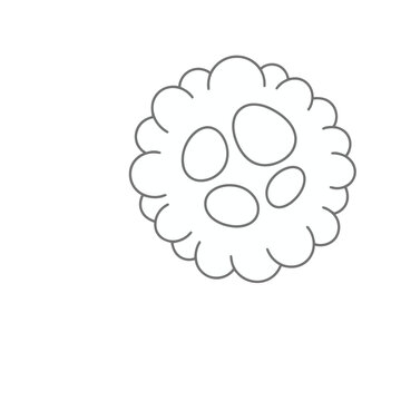 Abstract Circular Shape with Inner Circles