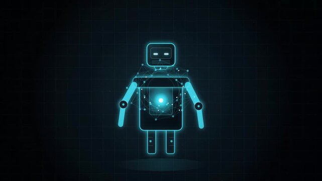 blue screen robot