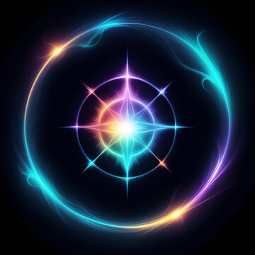 Mystical Sacred Sigil Glowing with Radiant Magic Energy and Celestial Light Symbolizing Spiritual Harmony Balance Eternal Innovation and Creative Resilience