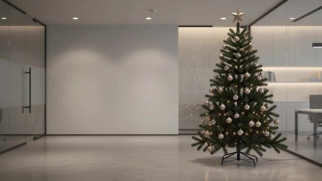 Vertical Corporate Christmas Office Background For Holiday Greetings