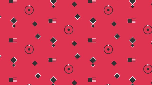 seamless pattern with red apples