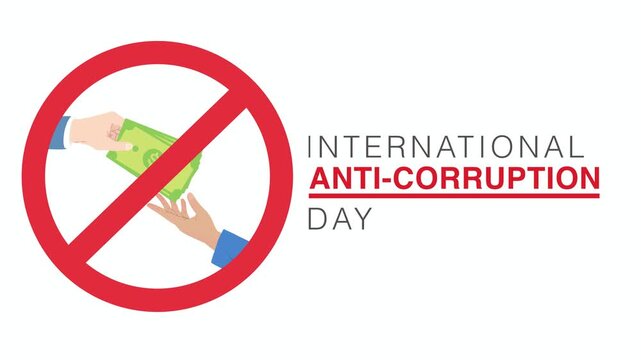 Animation of international anti corruption day campaign