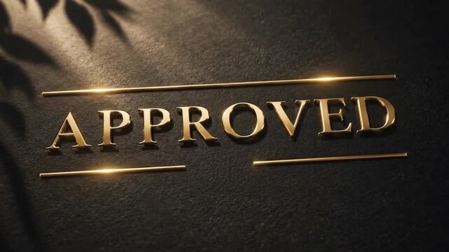 Approved Stamp Animation &ndash; Official Approval Concept with Clean Professional Motion