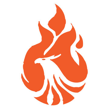 Creative Phoenix Logo Design Vector Template
