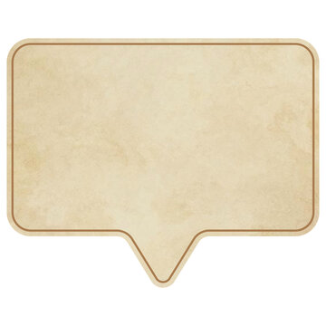 paper speech bubble vintage frame
