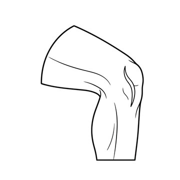 Knee joint outline
